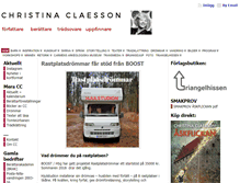Tablet Screenshot of christinaclaesson.se